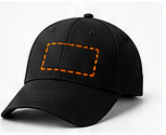 Cap logo placement