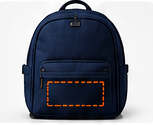 Backpack logo placement