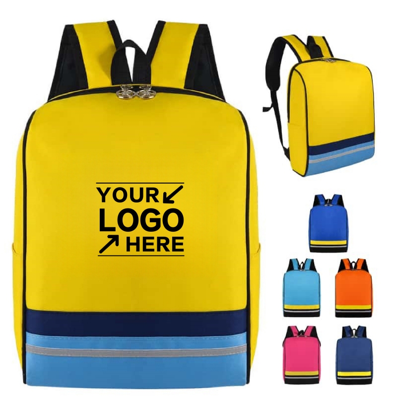 Stylish Striped School Backpack for Kids with Vibrant Colors