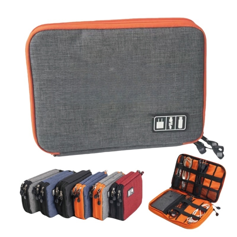 Portable Cable Organizer Bag for Electronics and Travel