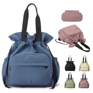 Stylish Drawstring Backpack Tote Bag for Travel