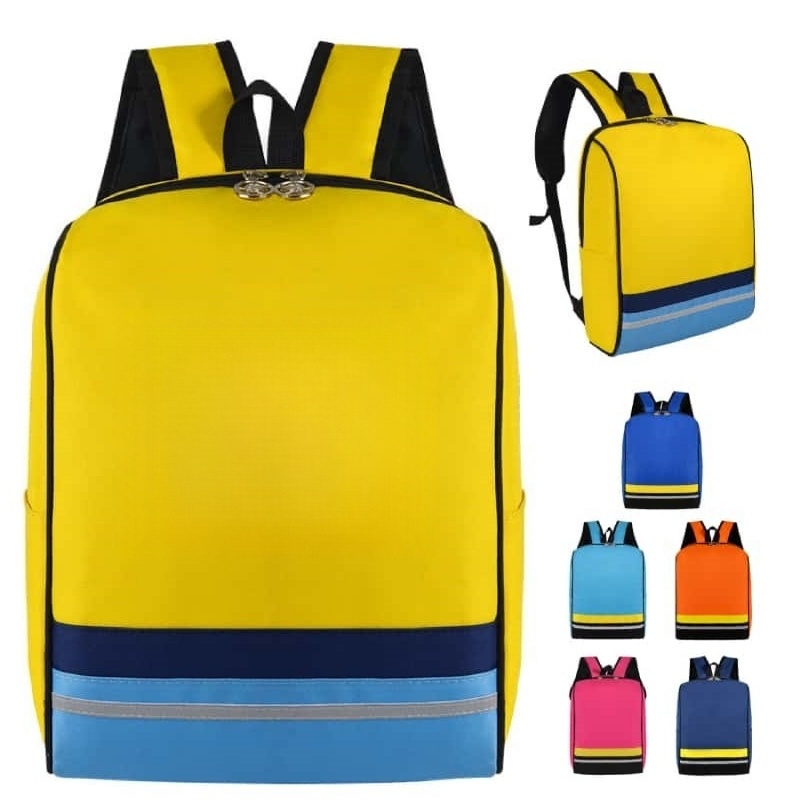 Stylish Striped School Backpack for Kids with Vibrant Colors
