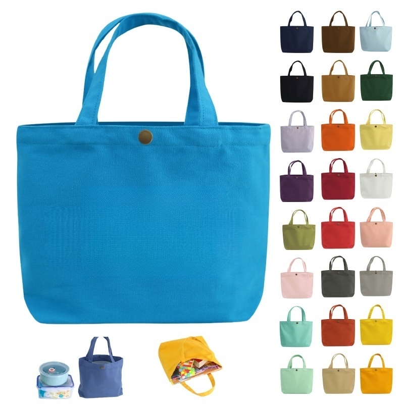 Eco Canvas Tote Bag Multi Color Reusable Shopping