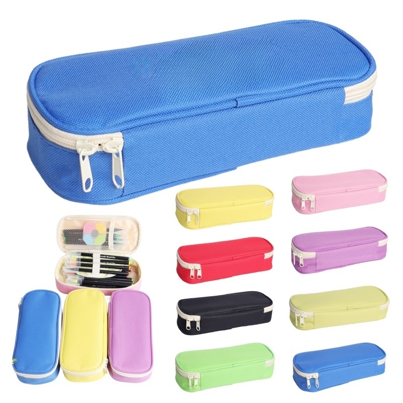 Custom Zipper Pencil Case Colorful School Supply Organizer