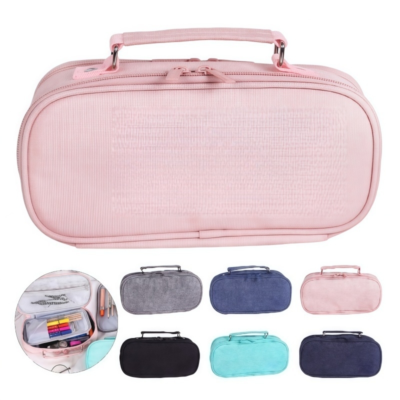 Large Capacity Multi Compartment Pencil Case