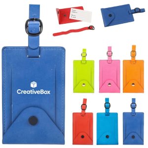 Leather Luggage Card Tag