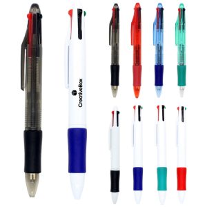 4-in-1 Multi-Color Ballpoint Pen with Retractable Design