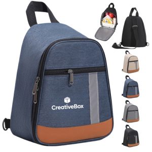 Insulated Lunch Backpack with Sling Design for Food Storage