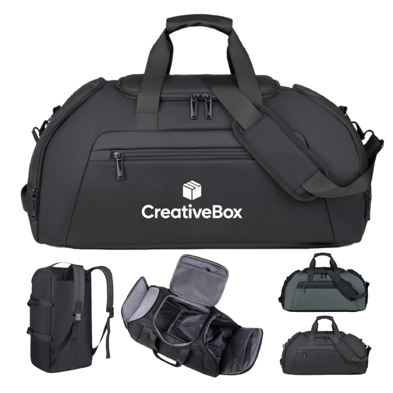 Convertible Waterproof Duffel Backpack For Travel And Gym