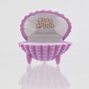 Velvet Flip Top Jewelry Box Compact Stock Packaging
