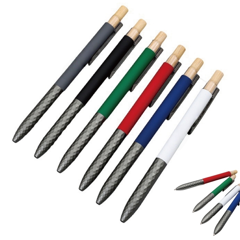 Eco Friendly Bamboo Pen With Textured Grip For Branding