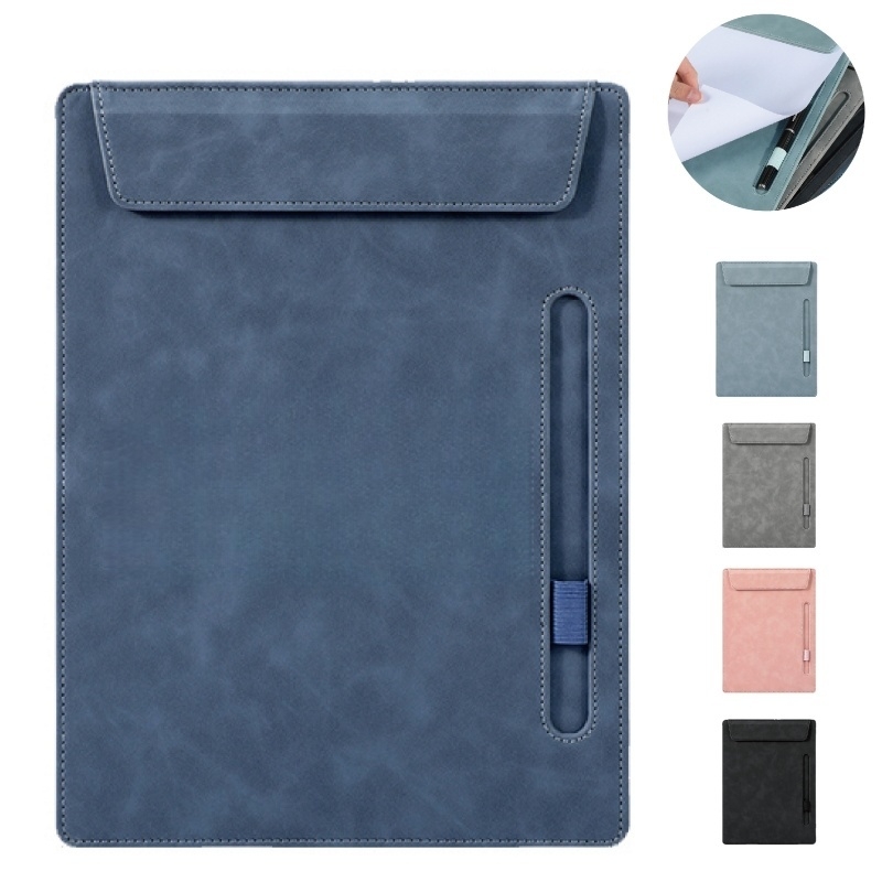 A4 Leather Folder with Pen Holder for Business Professionals
