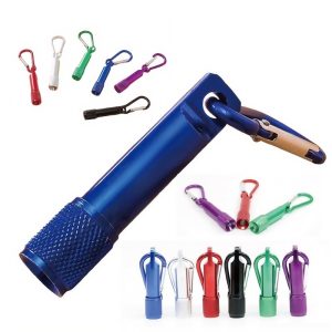 Mini LED Flashlight Keychain with Clip - Compact