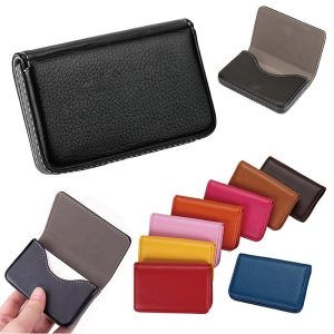 Leather Business Card Holder Slim and Stylish Case