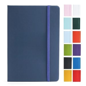 A6 PU Leather Notebook with Elastic Band - 160 Pages