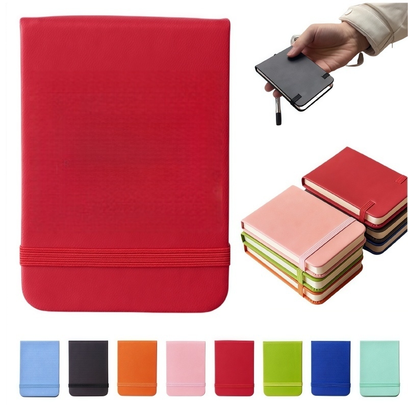 Custom A7 Leather Pocket Notebook Mini Journal for Travel