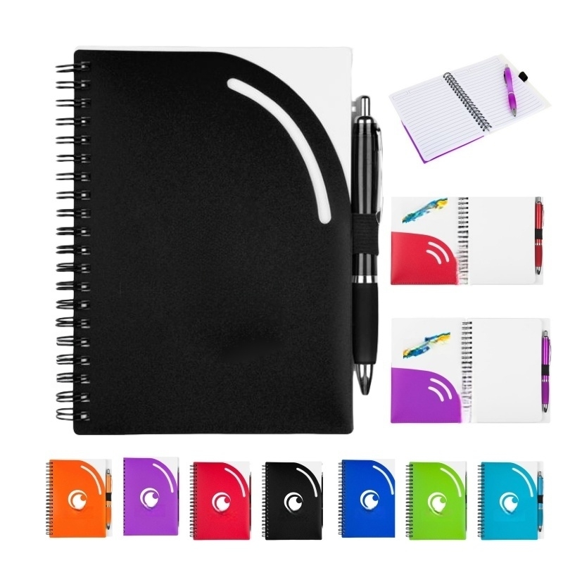 Custom Spiral Bound Notebook with Pen for Branding