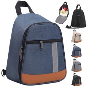 Insulated Lunch Backpack with Sling Design for Food Storage