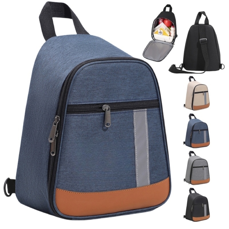 Insulated Lunch Backpack with Sling Design for Food Storage