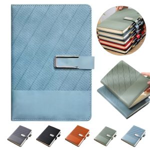 A5 Leather Notebook Planner with Soft Touch and Magnetic