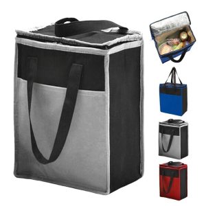 Two-Tone Insulated Non-Woven Shopping Tote Bag