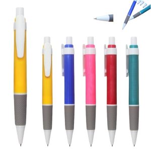 Colorful Retractable Ballpoint Pen with Comfortable Grip