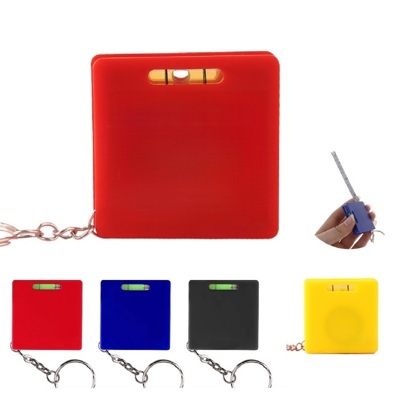Mini Level Keychain Measuring Tape Pocket Tool Multicolor