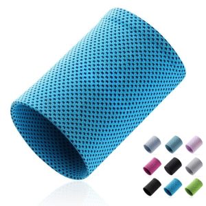 Breathable Athletic Wrist Sweatband for Sports and Workouts