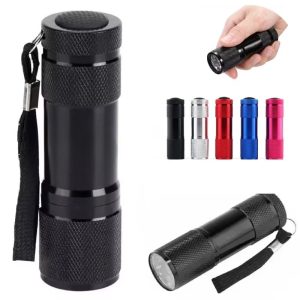 LED Pocket Flashlight Compact Aluminum Portable Light Kit