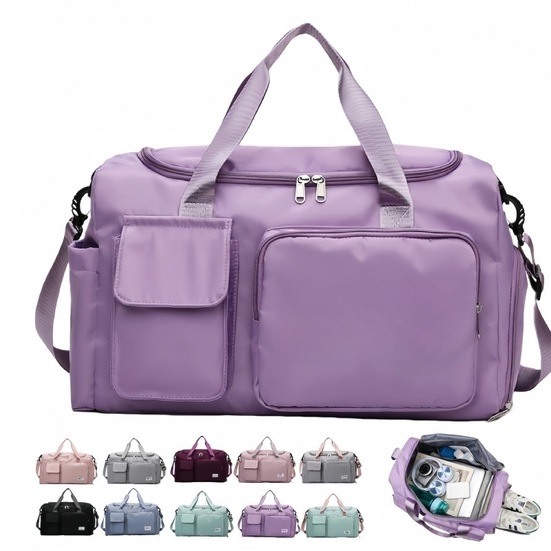 Stylish Travel Duffel Bag with Shoe Compartment for Gym