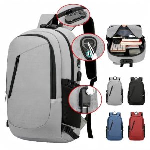 Anti Theft USB Laptop Backpack for Business and Travel