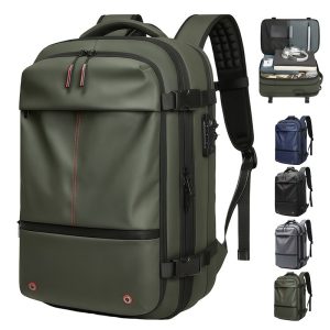 Expandable Travel Backpack with Full Lay-Flat Design