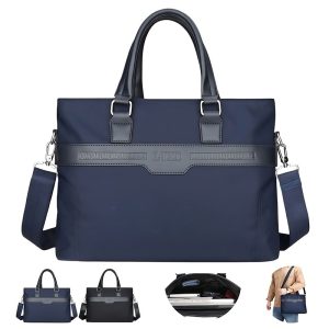 Nylon Laptop Briefcase with Multi Compartment Work Design