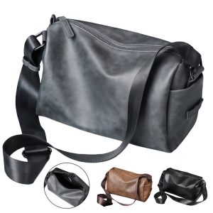 PU Leather Crossbody Messenger Bag For Everyday Carry