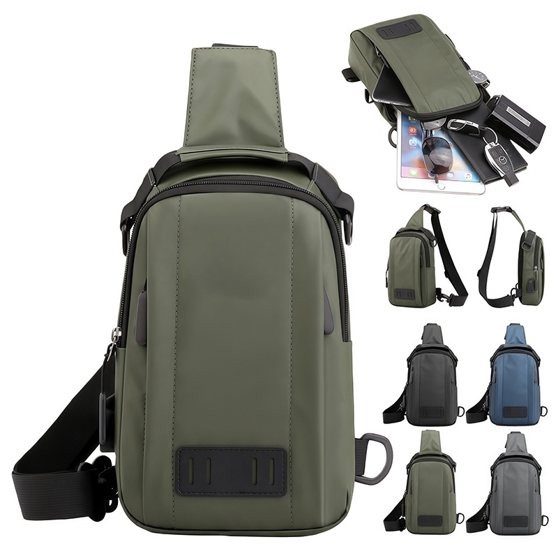 Multi Pocket Crossbody Sling Bag Lightweight Everyday Carry