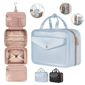 Hanging Travel Toiletry And Makeup Organizer Large Capacity