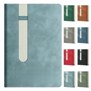 Leather Wirebound Ruled Journal Notebook