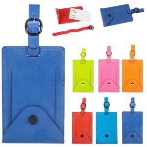 Leather Luggage Card Tag