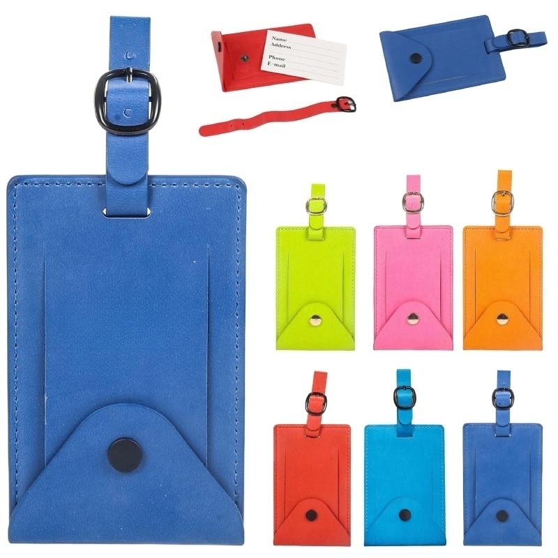 Leather Luggage Card Tag