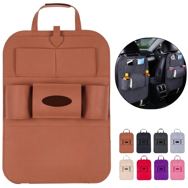 Car Seat Back Organizer with Multiple Pockets
