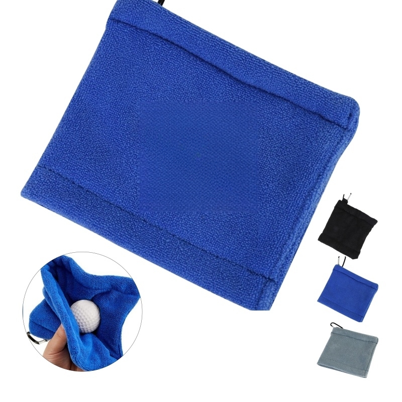 Microfiber Golf Towel with Clip for Clubs and Balls