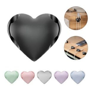 Heart-Shaped Cable Organizer for Desk and Home Use