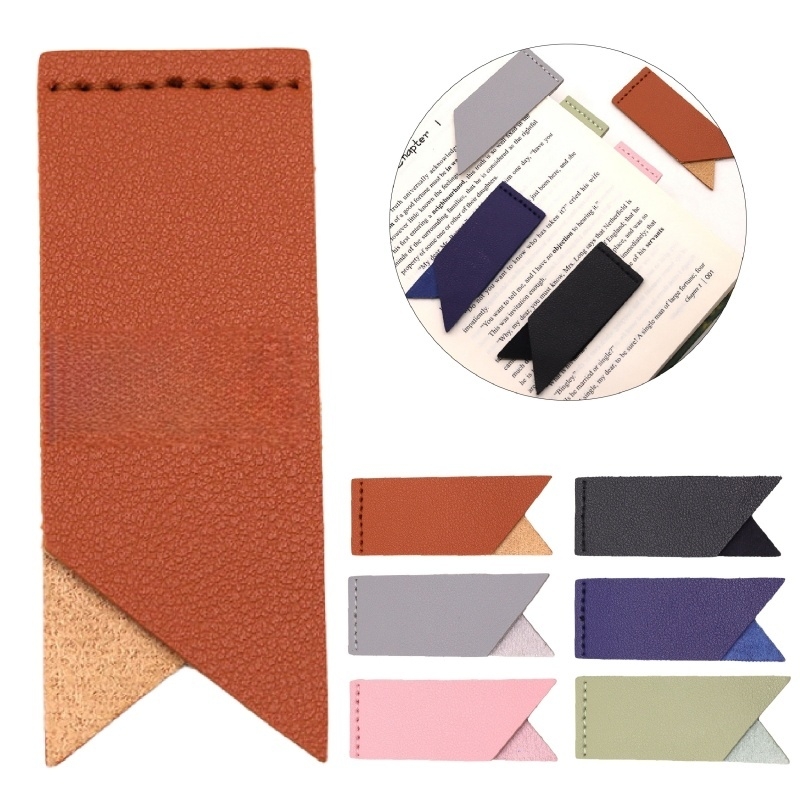 Leather Bookmark Reusable Page Marker Tab For Books Journals