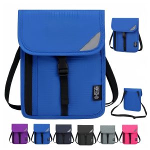 RFID Passport Holder Neck Wallet Travel Pouch