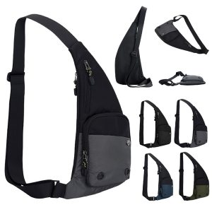 Lightweight Sling Crossbody Chest Bag With Multi Pockets