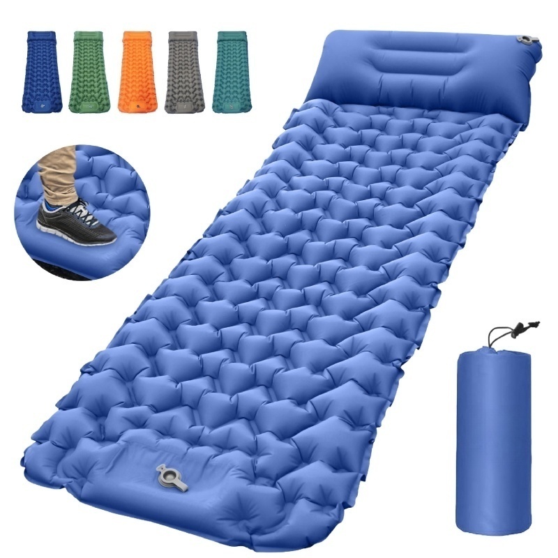 Inflatable Camping Sleeping Pad with Pillow Ultralight