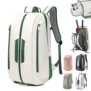 Waterproof Pickleball Backpack with Shoe Compartment
