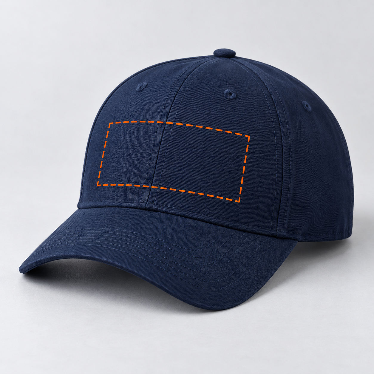 Cap logo placement